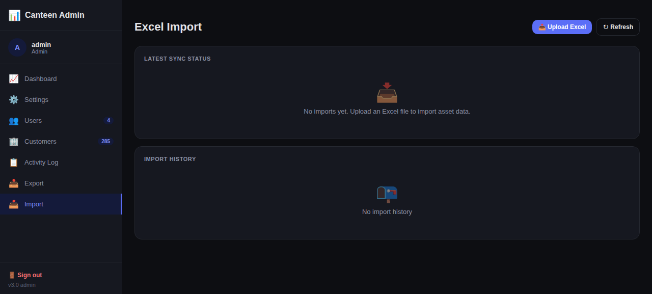 Excel Import