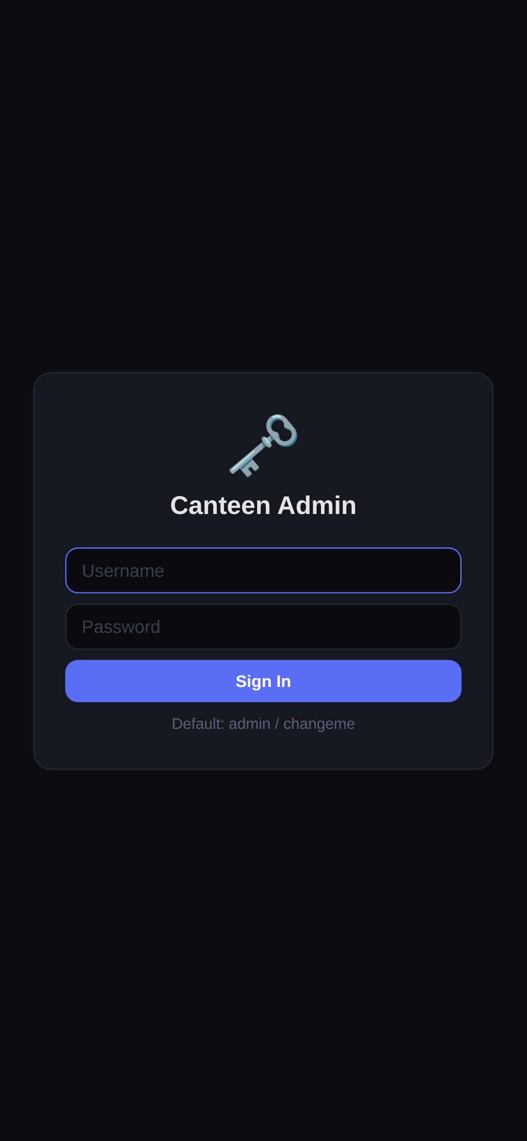 Admin Login
