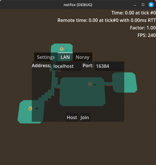 LAN screen