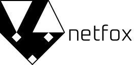 netfox banner horizontal black
