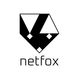 netfox banner vertical black